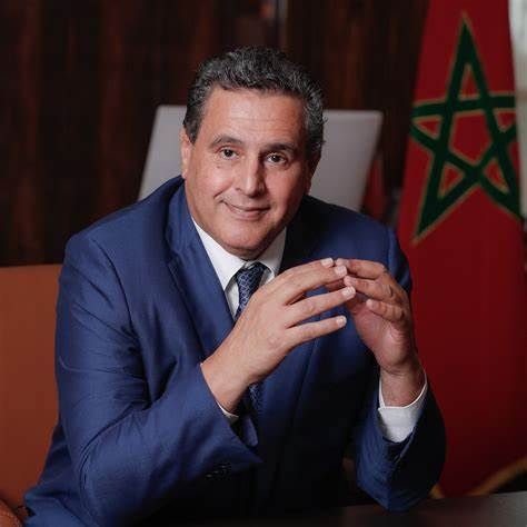 Portrait du Chef du gouvernement Aziz Akhannouch lors d'une interview télévisée.