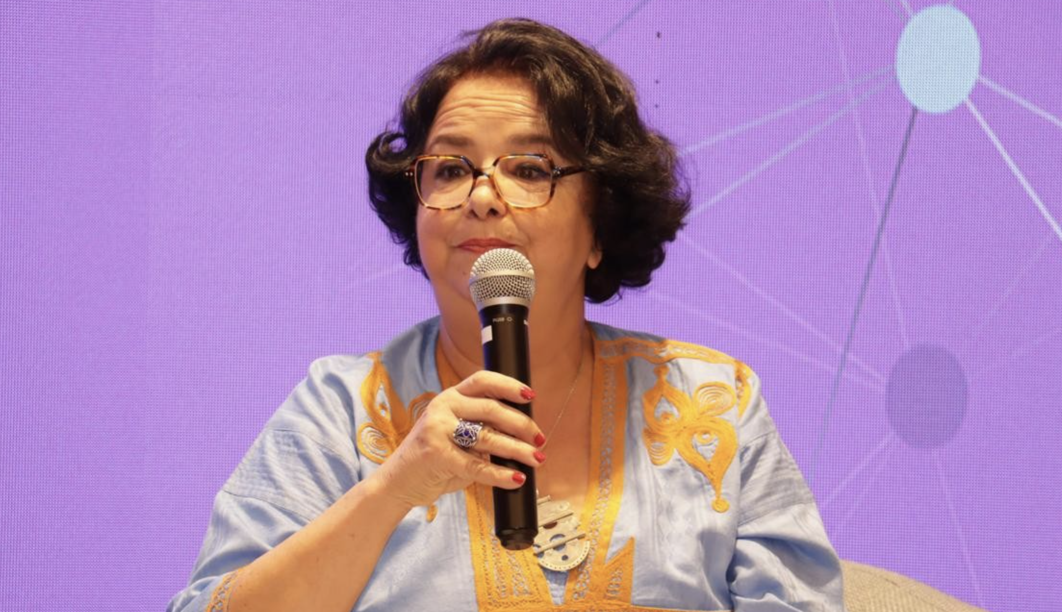 Latifa Akharbach, présidente de la Haute Autorité de la Communication Audiovisuelle (HACA) du Maroc.